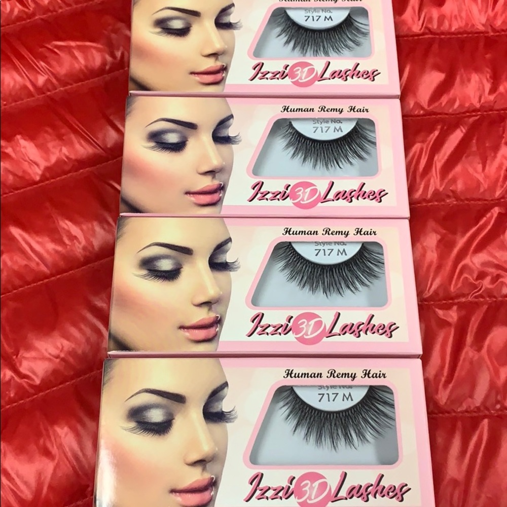 Izzi 3D Remy Human Hair eyelashes 717M-4pack